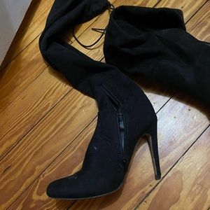 7.5 heeled over the knee boots
